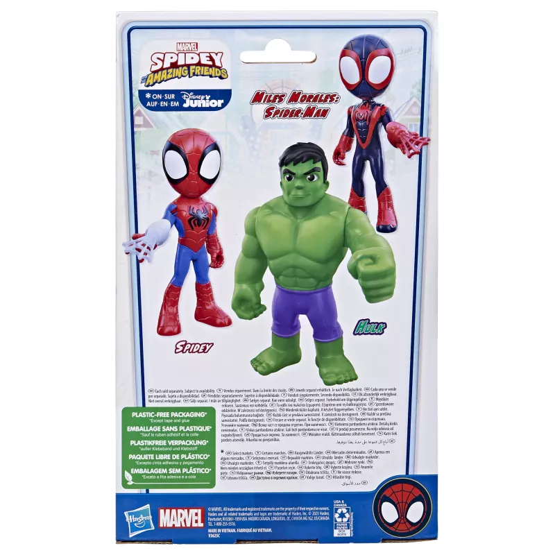 Marvel Spidey i jego niezwykli przyjaciele Supersized Hulk, 3 lat(a), Wielokolorowy, Plastik