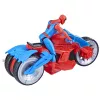 Marvel Spider-Man Zestaw dla dzieci Motocykl Web Blast Cycle z ruchomą figurką Spider-Mana