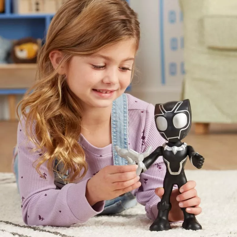 Marvel Spidey i Super-kumple Supersized Czarna Pantera Figurka, Przedszkolne Zabawki Superbohaterów