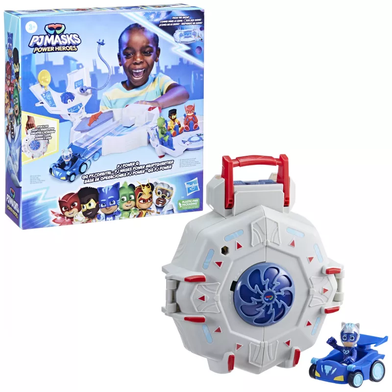 Zestaw zabawkowy HASBRO PJ Masks F78205L0 — zestaw akcji/przygód, zalecany wiek 3+; kolory: niebieski, czerwony, biały