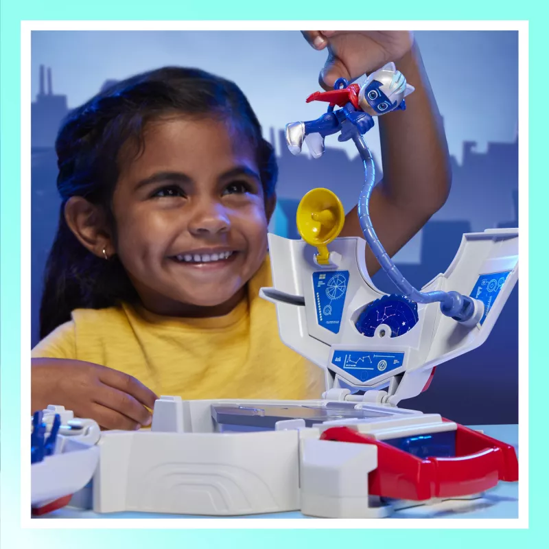 Zestaw zabawkowy HASBRO PJ Masks F78205L0 — zestaw akcji/przygód, zalecany wiek 3+; kolory: niebieski, czerwony, biały