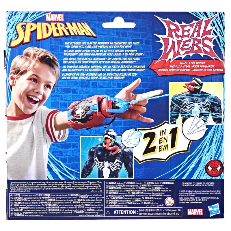 Rękawica miotająca zabawka Marvel Spider-Man Real Webs Ultimate Web Blaster