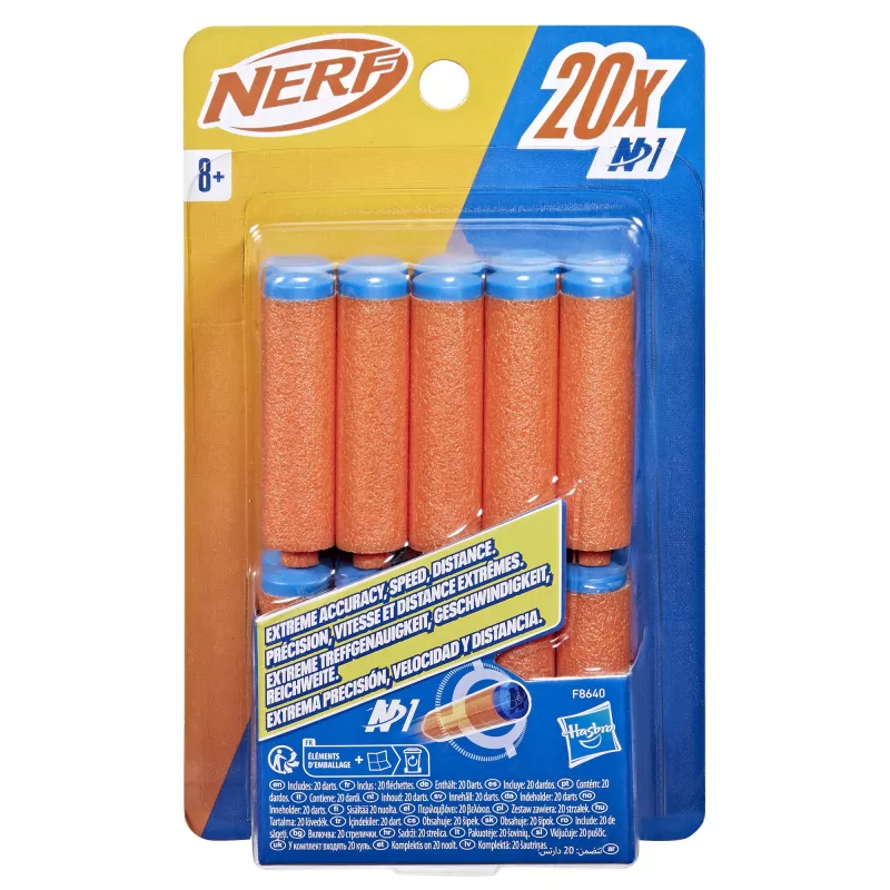 Refill Nerf N Series N1-Darts 20x niebieski pomarańczowy F8640