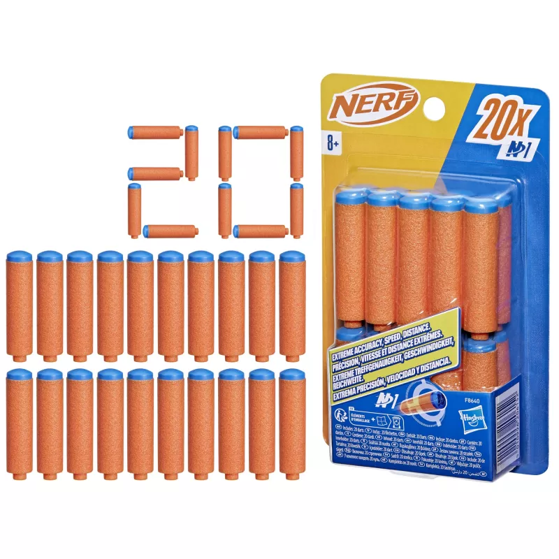 Refill Nerf N Series N1-Darts 20x niebieski pomarańczowy F8640