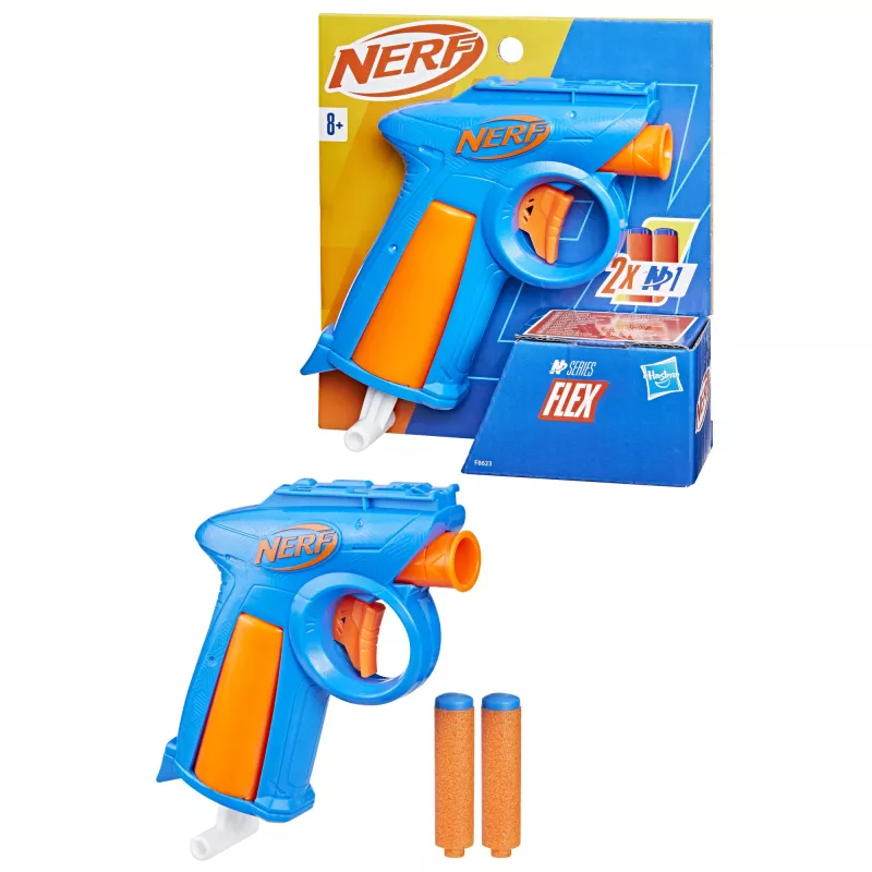 Zabawkowy blaster NERF N Series Flex Niebieski Pomarańczowy 8+