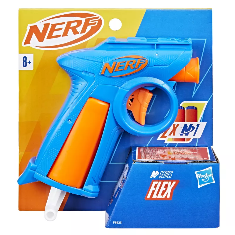 Zabawkowy blaster NERF N Series Flex Niebieski Pomarańczowy 8+