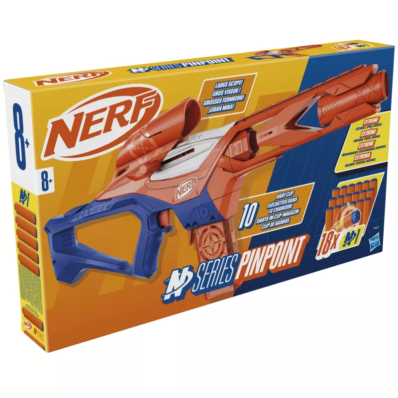 Wyrzutnia zabawek NERF Nerf N Series Pinpoint niebiesko-pomarańczowa 8+