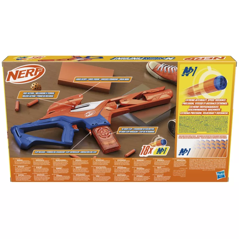 Wyrzutnia zabawek NERF Nerf N Series Pinpoint niebiesko-pomarańczowa 8+