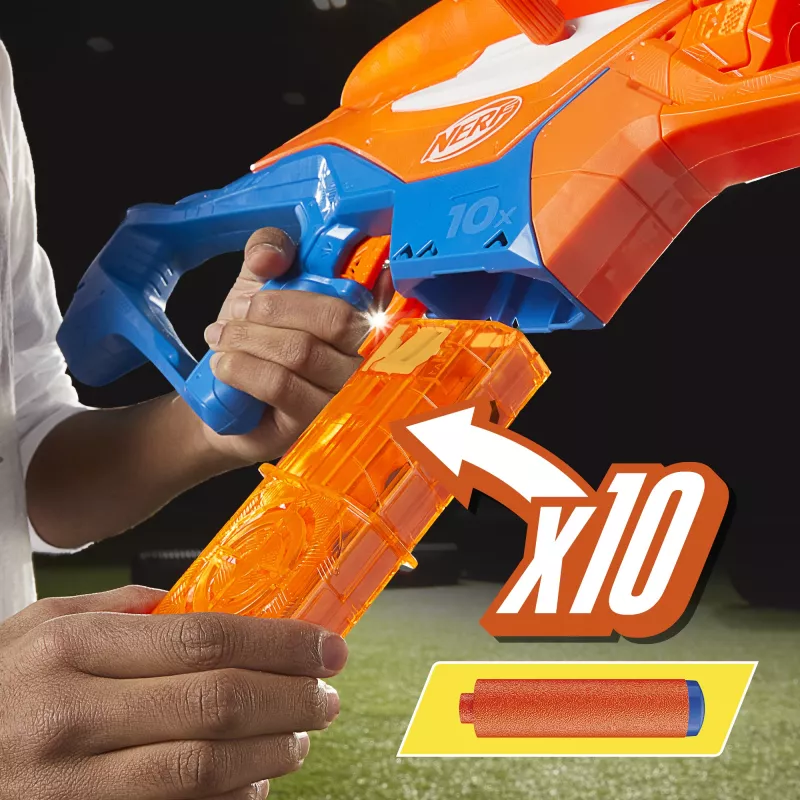 Wyrzutnia zabawek NERF Nerf N Series Pinpoint niebiesko-pomarańczowa 8+