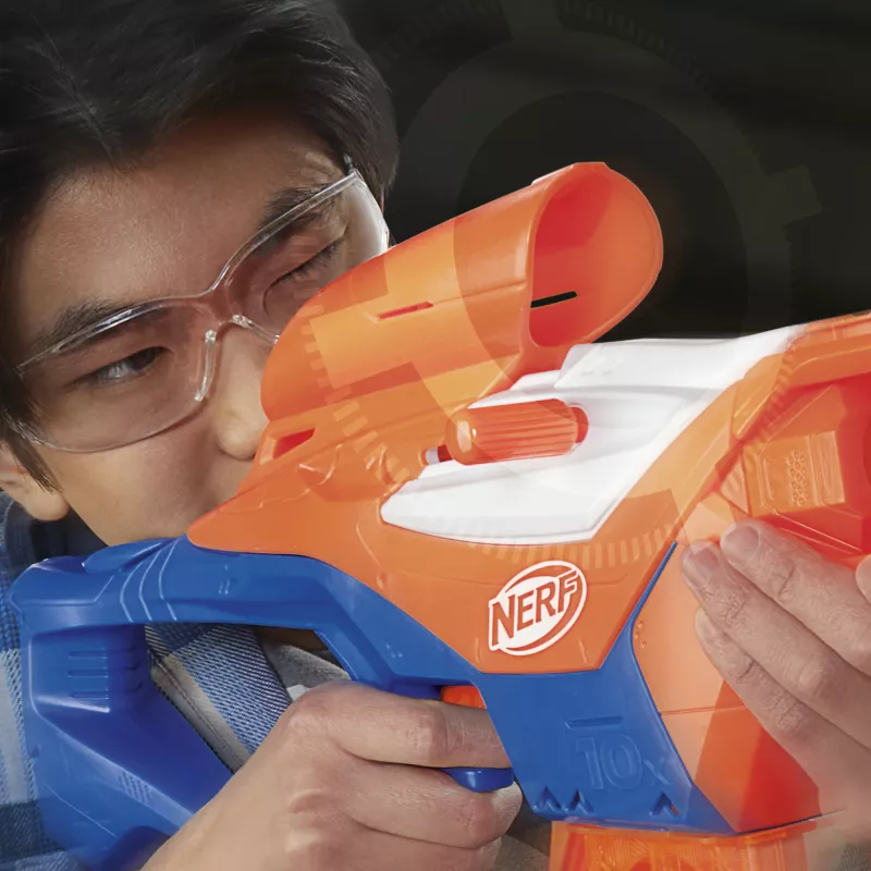 Wyrzutnia zabawek NERF Nerf N Series Pinpoint niebiesko-pomarańczowa 8+