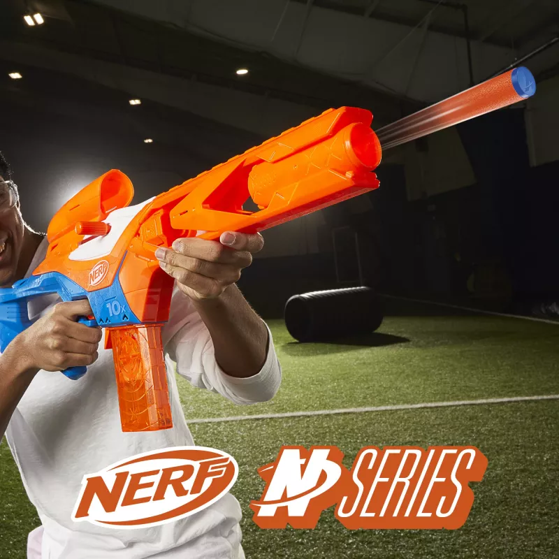 Wyrzutnia zabawek NERF Nerf N Series Pinpoint niebiesko-pomarańczowa 8+