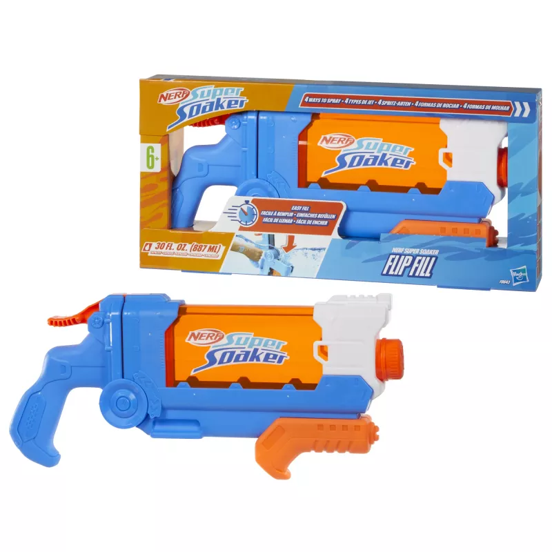 Nerf Super Soaker Flip Fill, Zabawkowy miotacz wody, 6 lat(a)