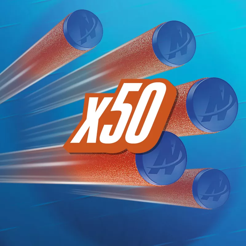 Nerf N Series N1-Darts 50x, Naboje, 8 lat, 50 szt., Niebieski, Pomarańczowy