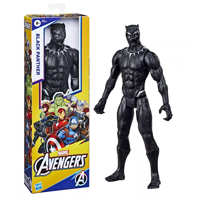 Marvel Avengers Titan Hero Black Pantera Figurka, 4 lat(a), Wielokolorowy, Plastik