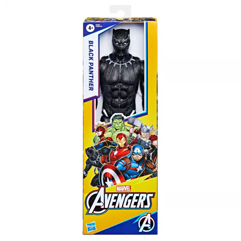 Marvel Avengers Titan Hero Black Pantera Figurka, 4 lat(a), Wielokolorowy, Plastik