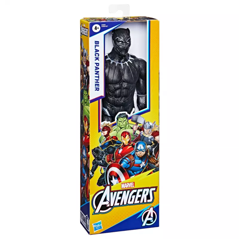 Marvel Avengers Titan Hero Black Pantera Figurka, 4 lat(a), Wielokolorowy, Plastik