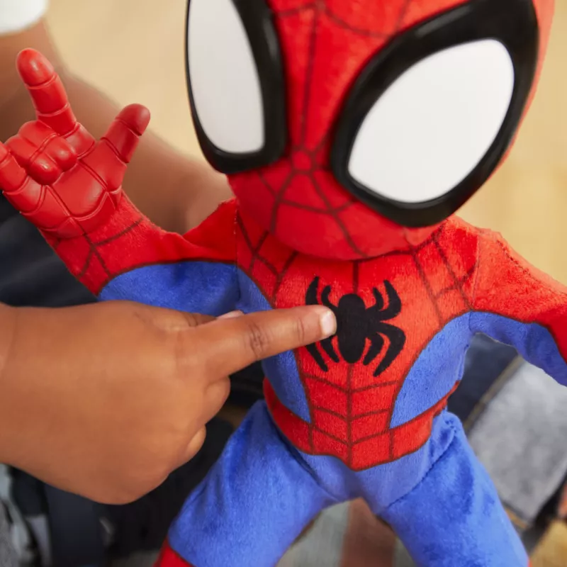 Marvel Spidey i Super-kumple Dance 'N Crawl Spidey, interaktywna pluszowa zabawka z muzyką i dźwiękami