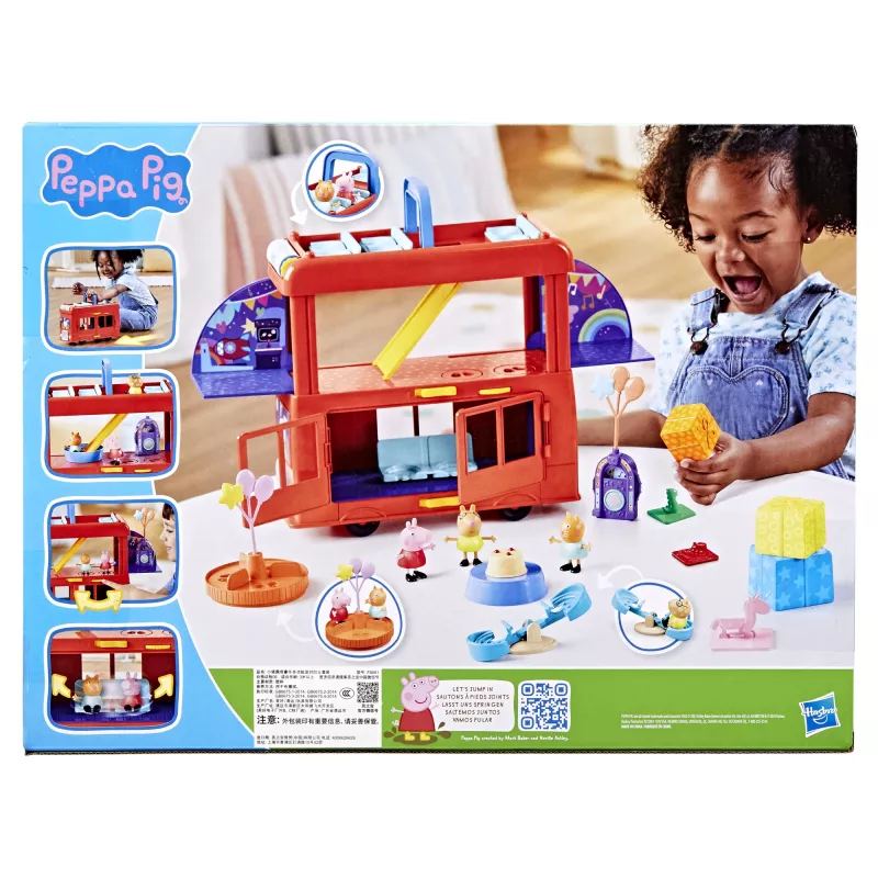 Peppa Pig 2-w-1 Autobus Imprezowy, Akcja/Przygoda, 3 lat(a), Wielokolorowy, Plastikowy