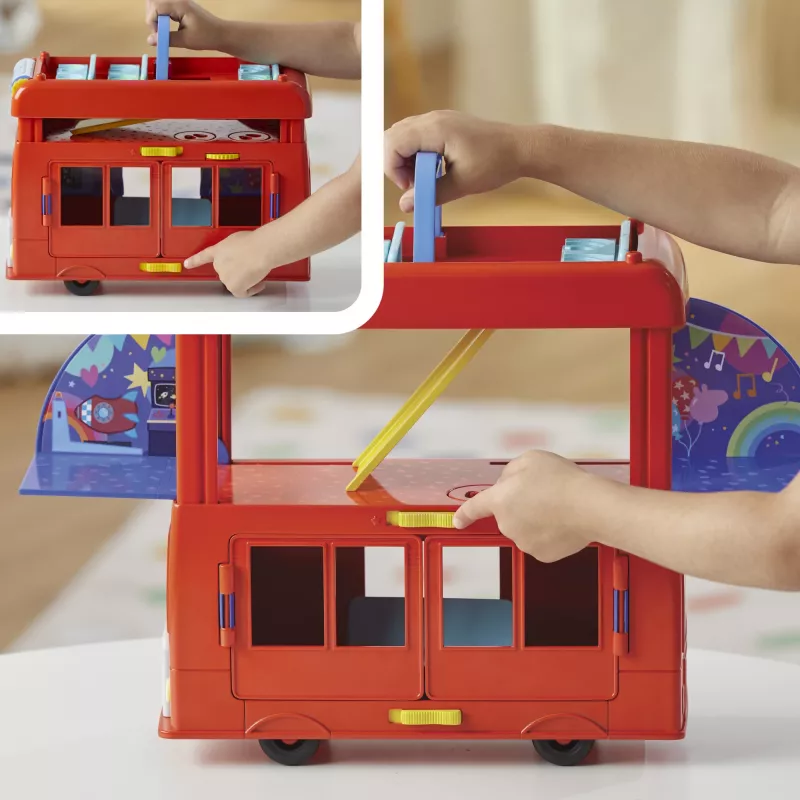 Peppa Pig 2-w-1 Autobus Imprezowy, Akcja/Przygoda, 3 lat(a), Wielokolorowy, Plastikowy