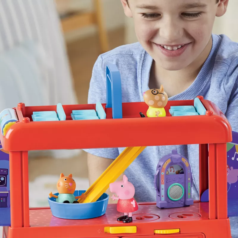 Peppa Pig 2-w-1 Autobus Imprezowy, Akcja/Przygoda, 3 lat(a), Wielokolorowy, Plastikowy