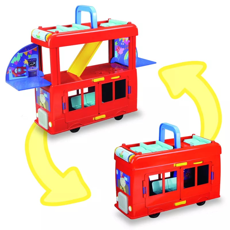 Peppa Pig 2-w-1 Autobus Imprezowy, Akcja/Przygoda, 3 lat(a), Wielokolorowy, Plastikowy