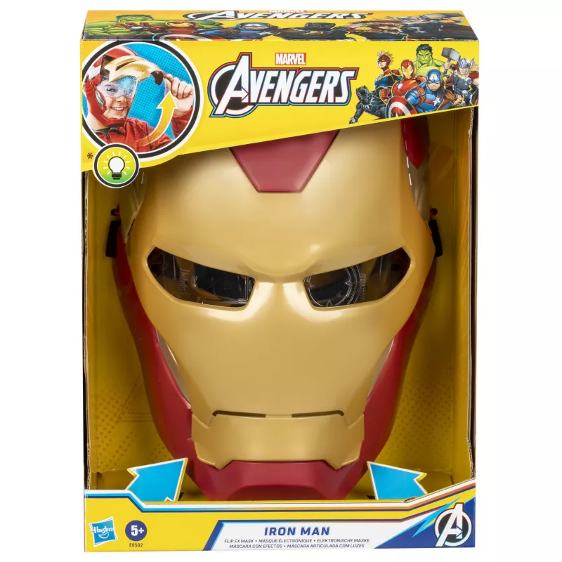 Marvel Avengers Iron Man Flip FX Mask, Child, Face mask, 5 yr(s), Movie, 1 szt.