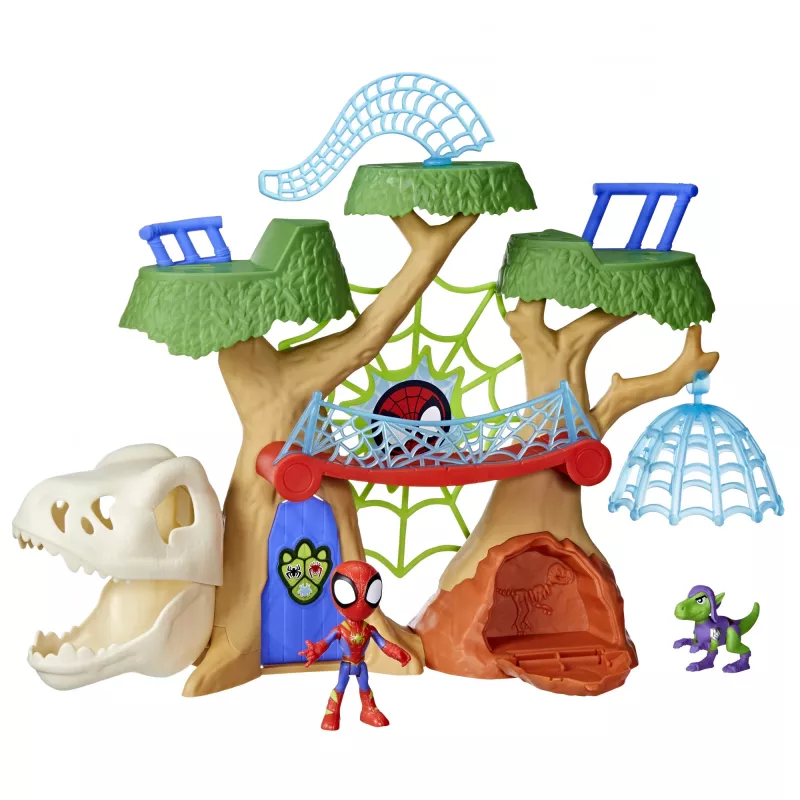 Playset Akcja/Przygoda Hasbro Marvel Spidey i Super-kumple Dino-Webs Treehouse