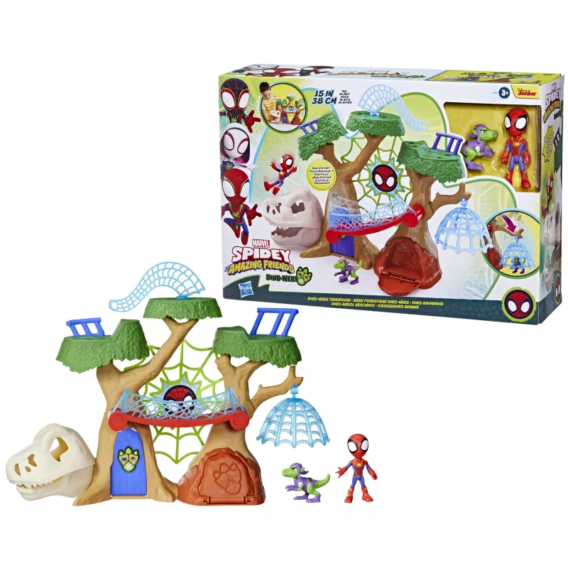 Playset Akcja/Przygoda Hasbro Marvel Spidey i Super-kumple Dino-Webs Treehouse