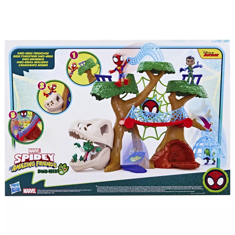 Playset Akcja/Przygoda Hasbro Marvel Spidey i Super-kumple Dino-Webs Treehouse