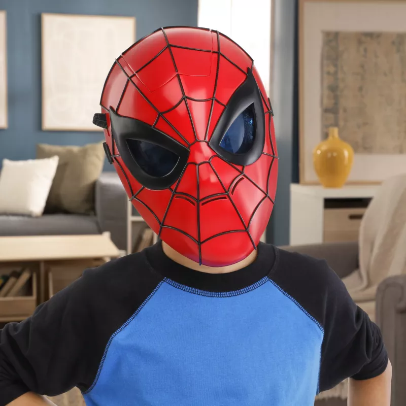 Marvel Spider-Man Glow FX Mask, dla dorosłych i dzieci, maska na twarz, od 5 lat, film, 1 szt.