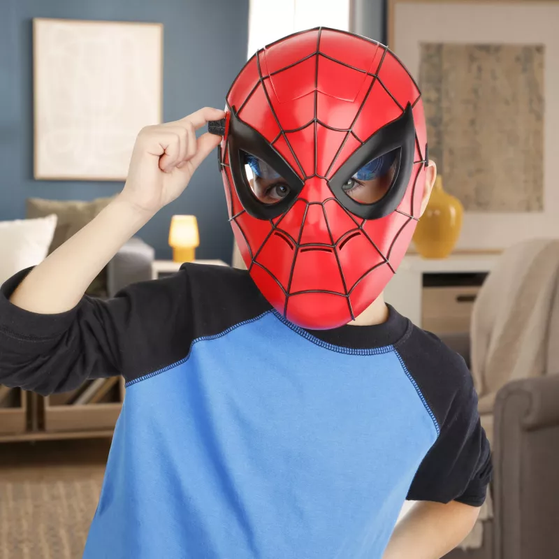 Marvel Spider-Man Glow FX Mask, dla dorosłych i dzieci, maska na twarz, od 5 lat, film, 1 szt.