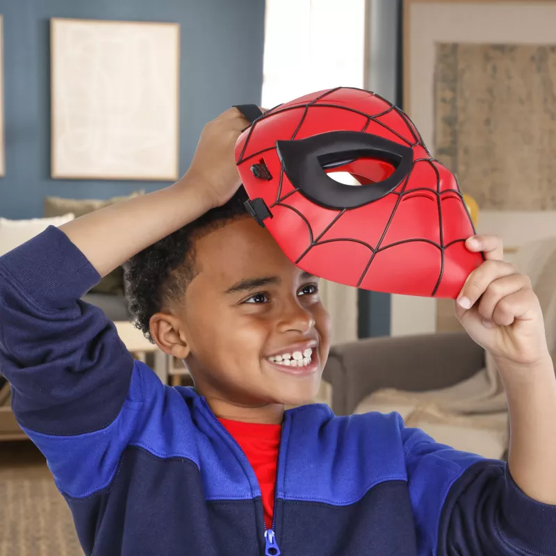 Marvel Spider-Man Glow FX Mask, dla dorosłych i dzieci, maska na twarz, od 5 lat, film, 1 szt.