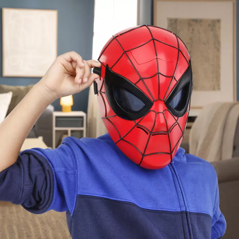 Marvel Spider-Man Glow FX Mask, dla dorosłych i dzieci, maska na twarz, od 5 lat, film, 1 szt.