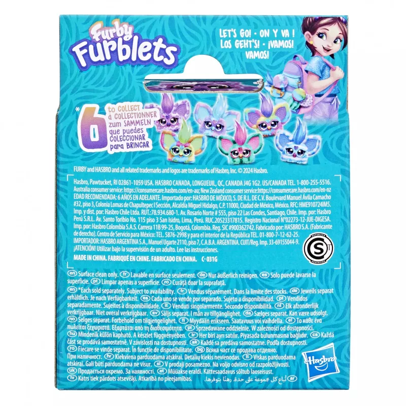 Furby Furblet Hip-Bop, Postać z kreskówki, 6 lat, Interaktywna, Dźwiękowa, A76