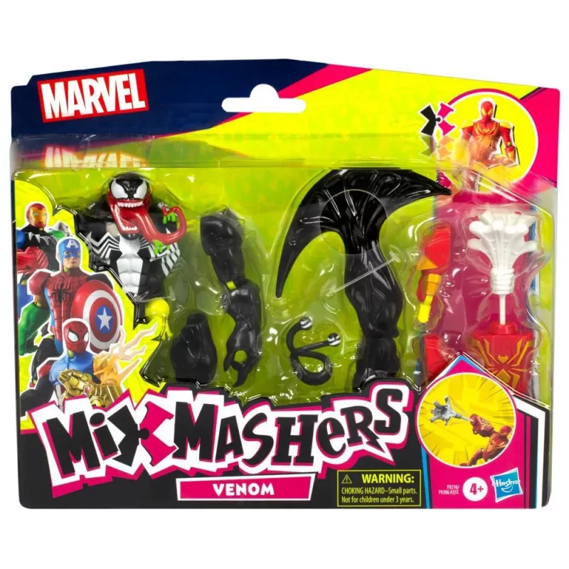 Marvel MixMashers Spider-Man Venom Mix-&-Match, 4 lat(a), Wielokolorowy