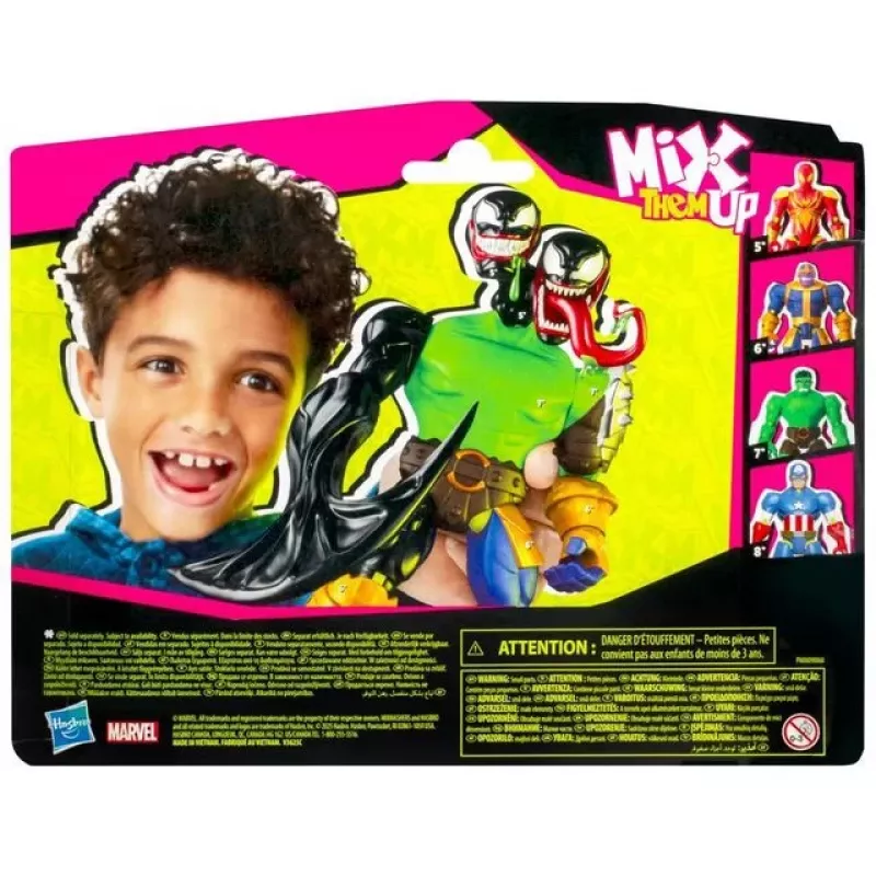 Marvel MixMashers Spider-Man Venom Mix-&-Match, 4 lat(a), Wielokolorowy