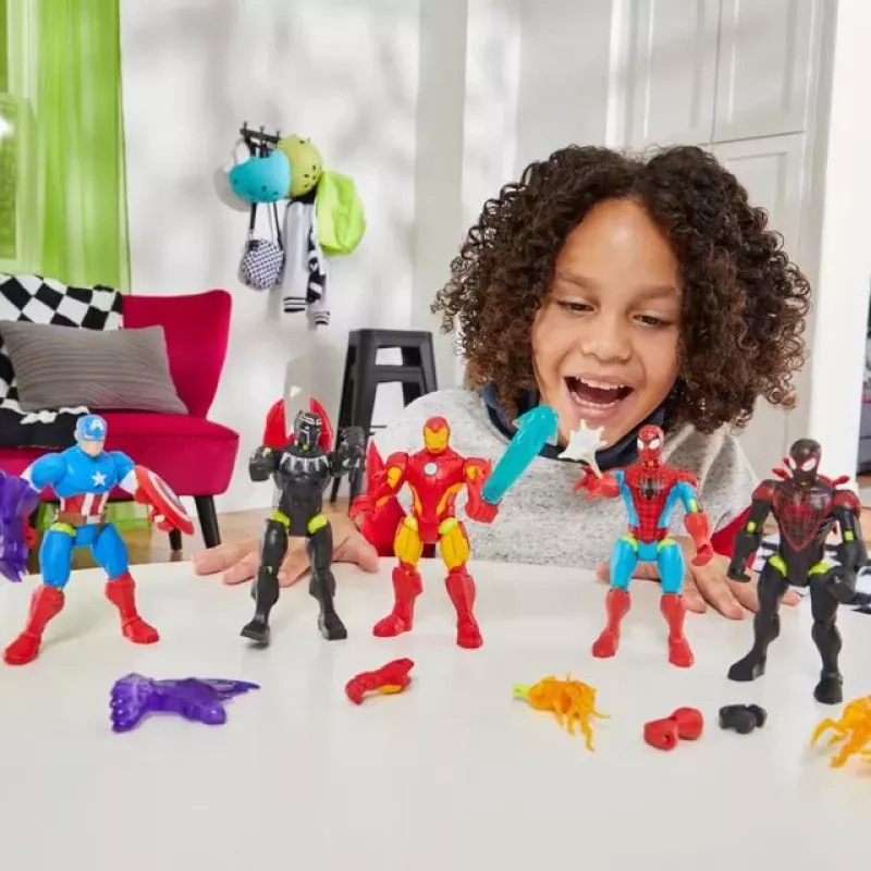 Marvel MixMashers Spider-Man Venom Mix-&-Match, 4 lat(a), Wielokolorowy