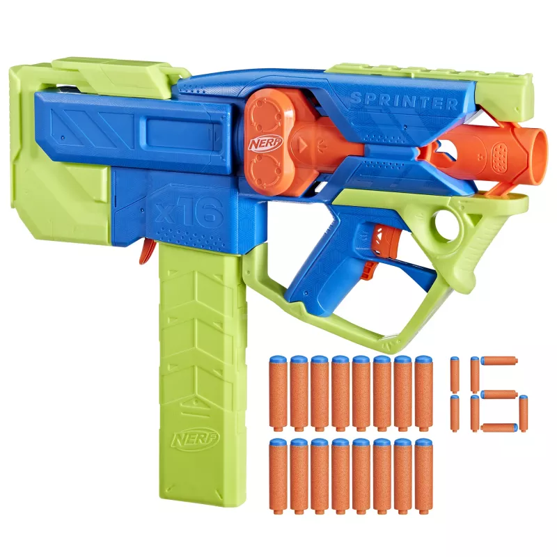 Blaster zabawkowy Nerf N Series Sprinter F8625 niebieski zielony pomarańczowy