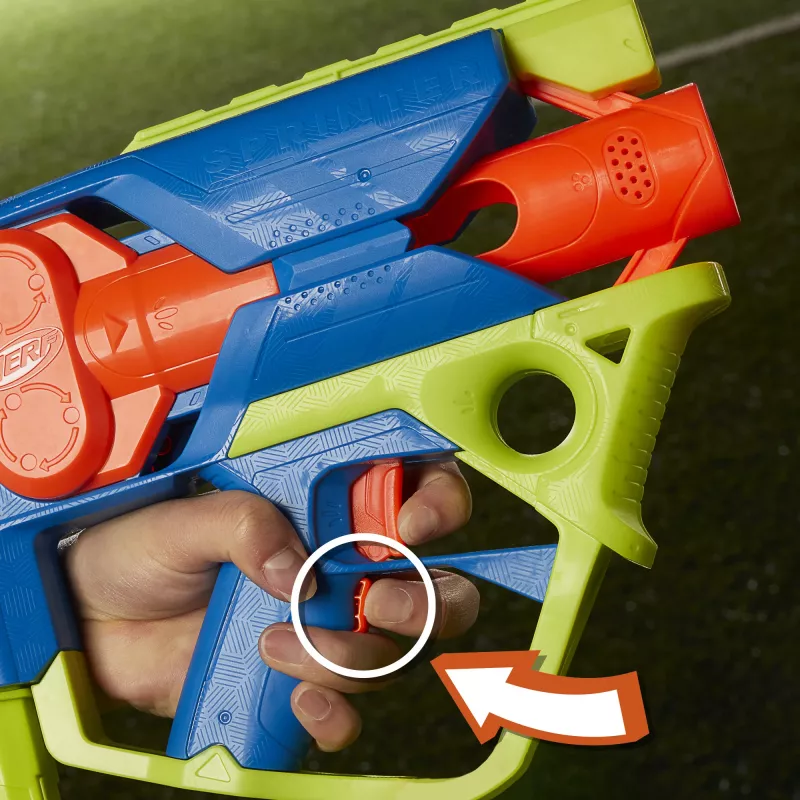 Blaster zabawkowy Nerf N Series Sprinter F8625 niebieski zielony pomarańczowy