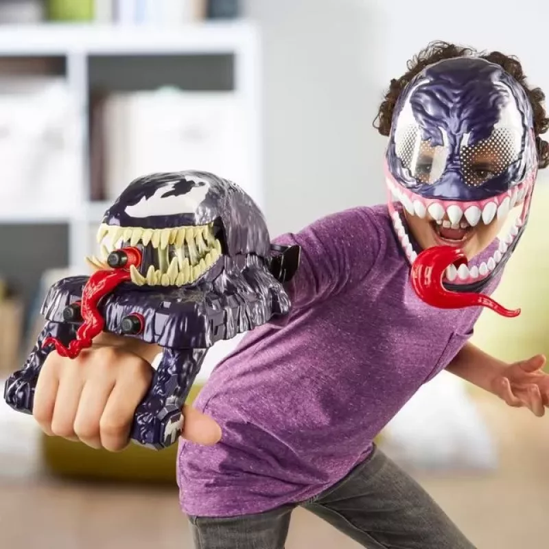 Rękawica-wyrzutnia zabawek Hasbro Marvel Spider-Man Venom Strike Blaster Fioletowa