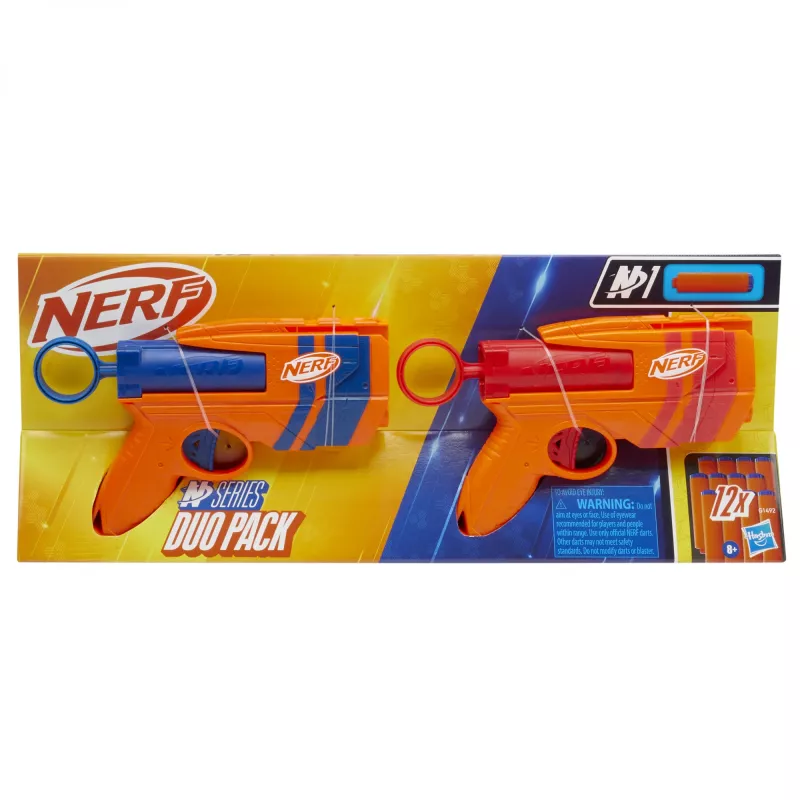 Zestaw blasterów zabawkowych NERF Playset Dual Pack N Series G1492 z 2 blasterami i piankowymi rzutkami