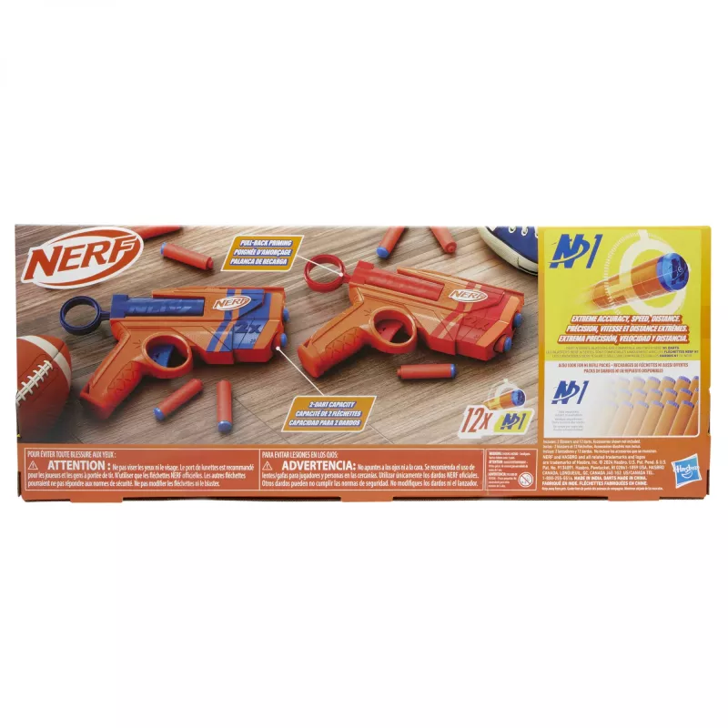 Zestaw blasterów zabawkowych NERF Playset Dual Pack N Series G1492 z 2 blasterami i piankowymi rzutkami