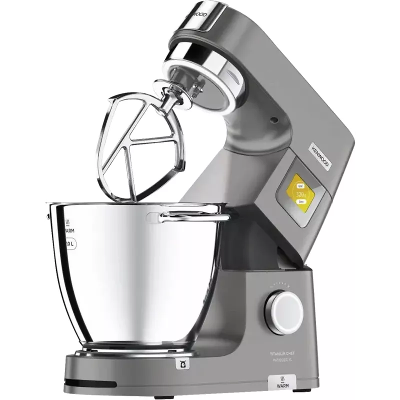 Robot kuchenny Kenwood KWL90.164SI — 1400 W, misa 7 l ze stali nierdzewnej, srebrny, wbudowana waga