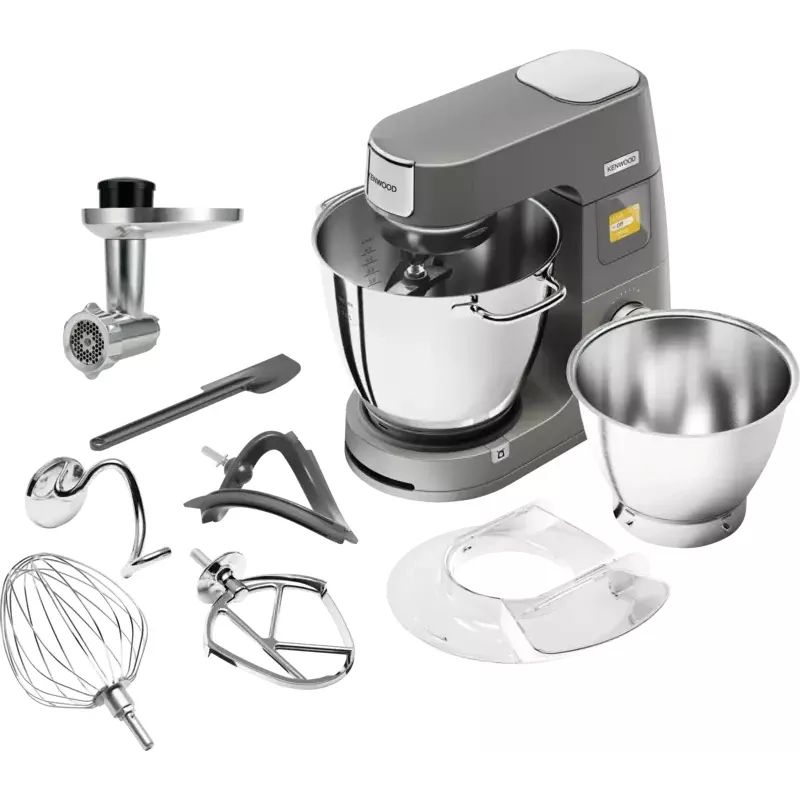 Robot kuchenny Kenwood KWL90.164SI — 1400 W, misa 7 l ze stali nierdzewnej, srebrny, wbudowana waga