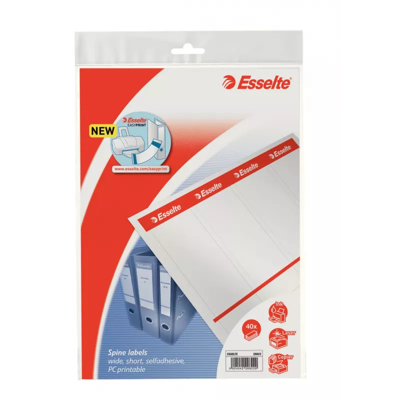 Etykiety na grzbiet Esselte 20822