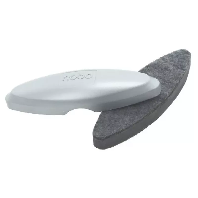 Gumka do tablic suchościeralnych Nobo Glass, ściereczki do czyszczenia tablic, srebrna, 42 mm, 200 mm, 58 mm, 90 g