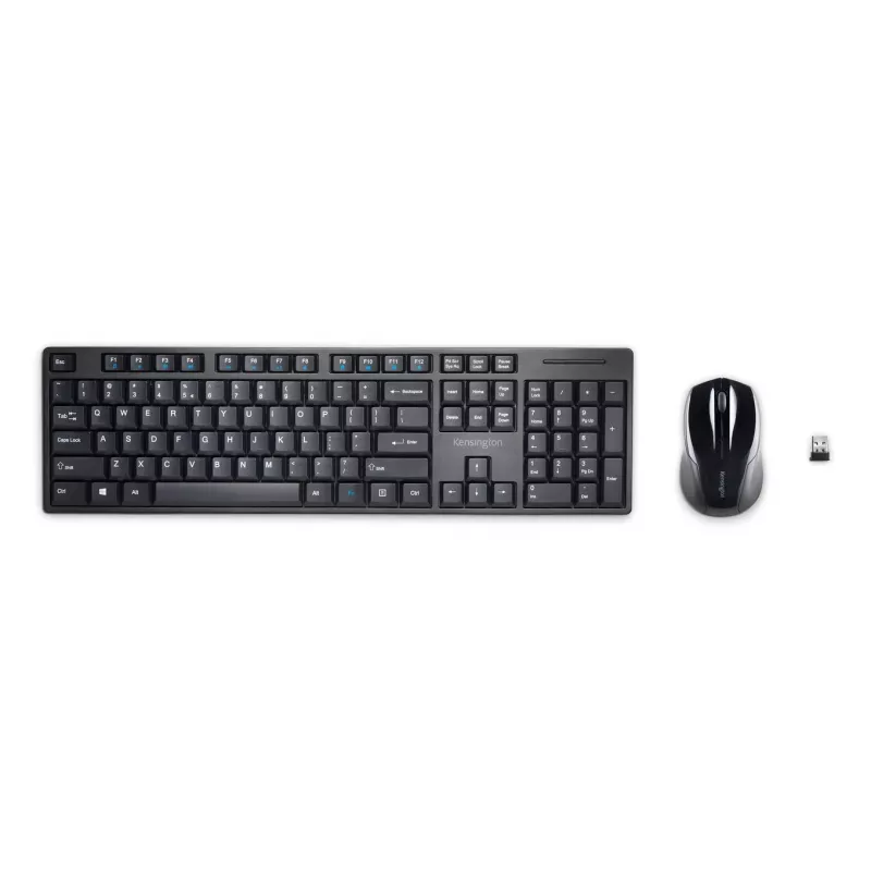 Kensington Pro Fit klawiatura z myszą w zestawie Biurowa RF Wireless QWERTY włoska Czarna