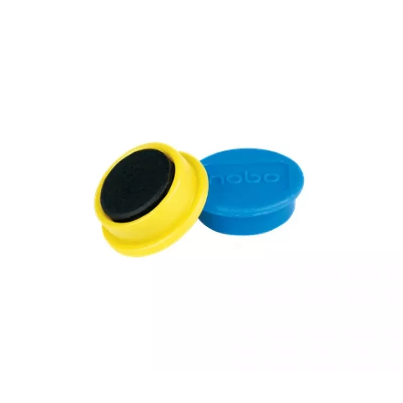 Nobo Magnesy do tablic magnetycznych, 10 szt., 24 mm, kolorowe