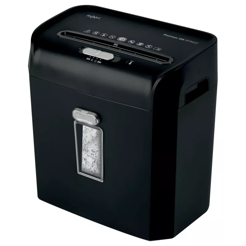 Rexel ProMax RPX612 niszczarka do papieru P4, cięcie krzyżowe, 22 cm, 4 x 40 mm, 12 l, 132 arkusze, 58 dB