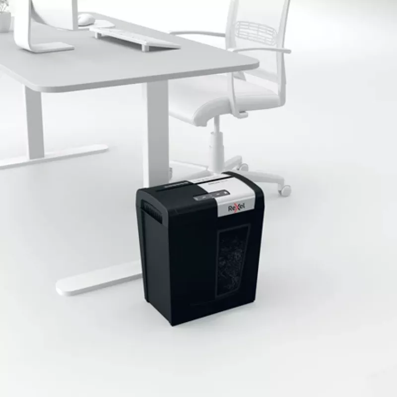 Rexel Secure MC6 Whisper-Shred Niszczarka Mikrocięta P5, Mikrocięcie, 2 x 15 mm, 18 L, 175 arkuszy, 55 dB, Przyciski